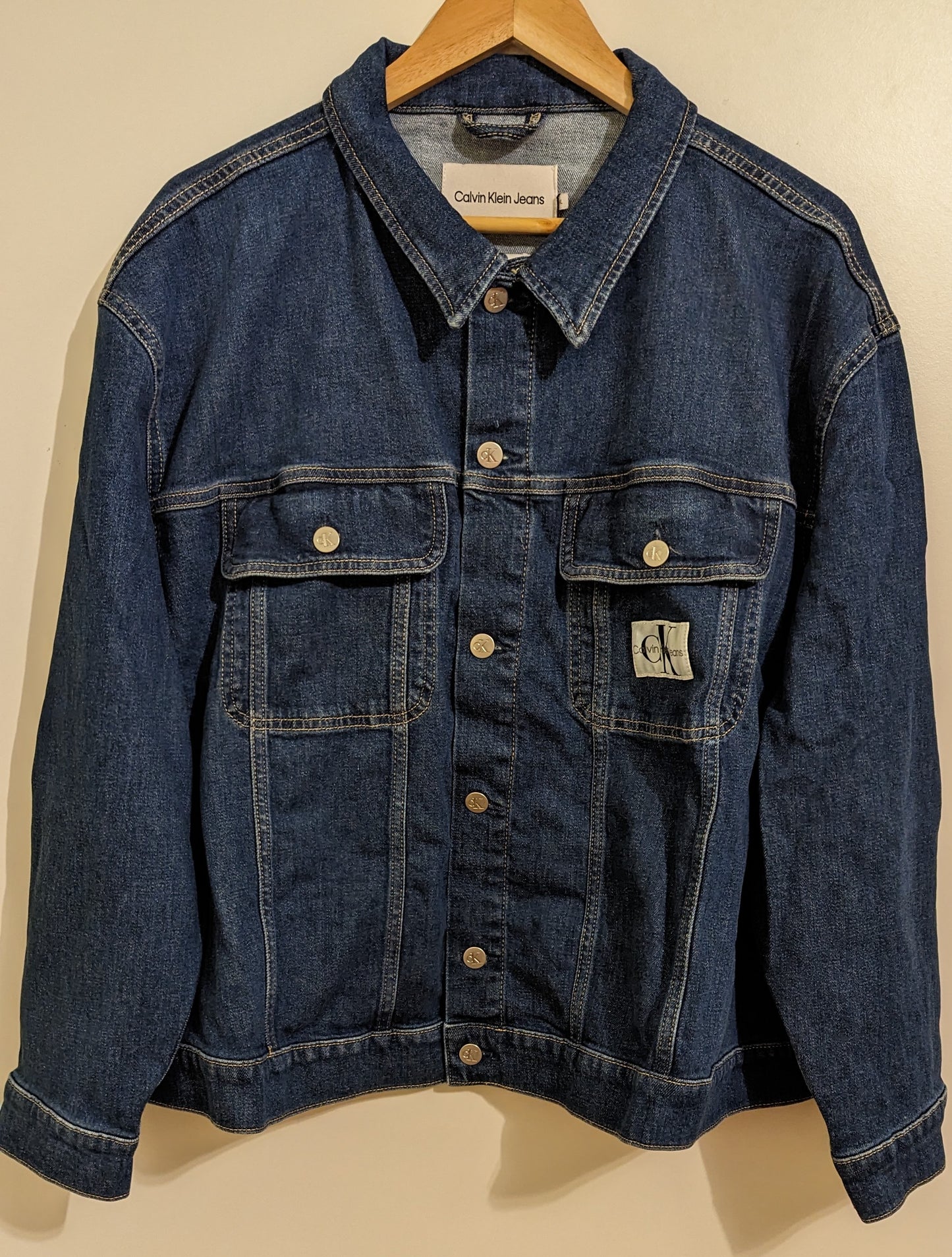 CALVIN KLEIN JEANS Damen Jeansjacke Gr. 52