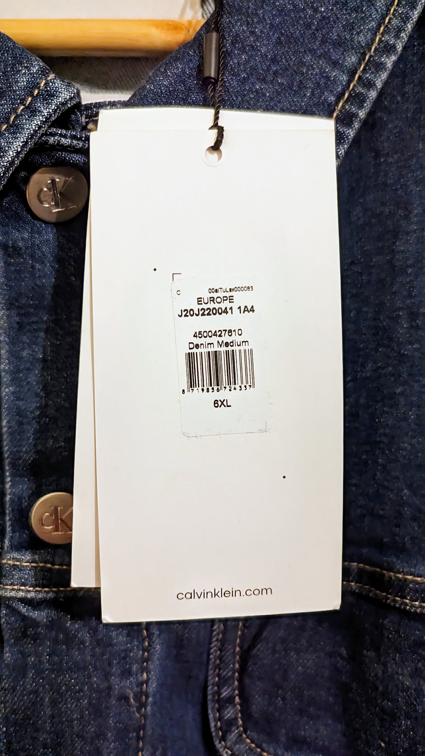 CALVIN KLEIN JEANS Damen Jeansjacke Gr. 52