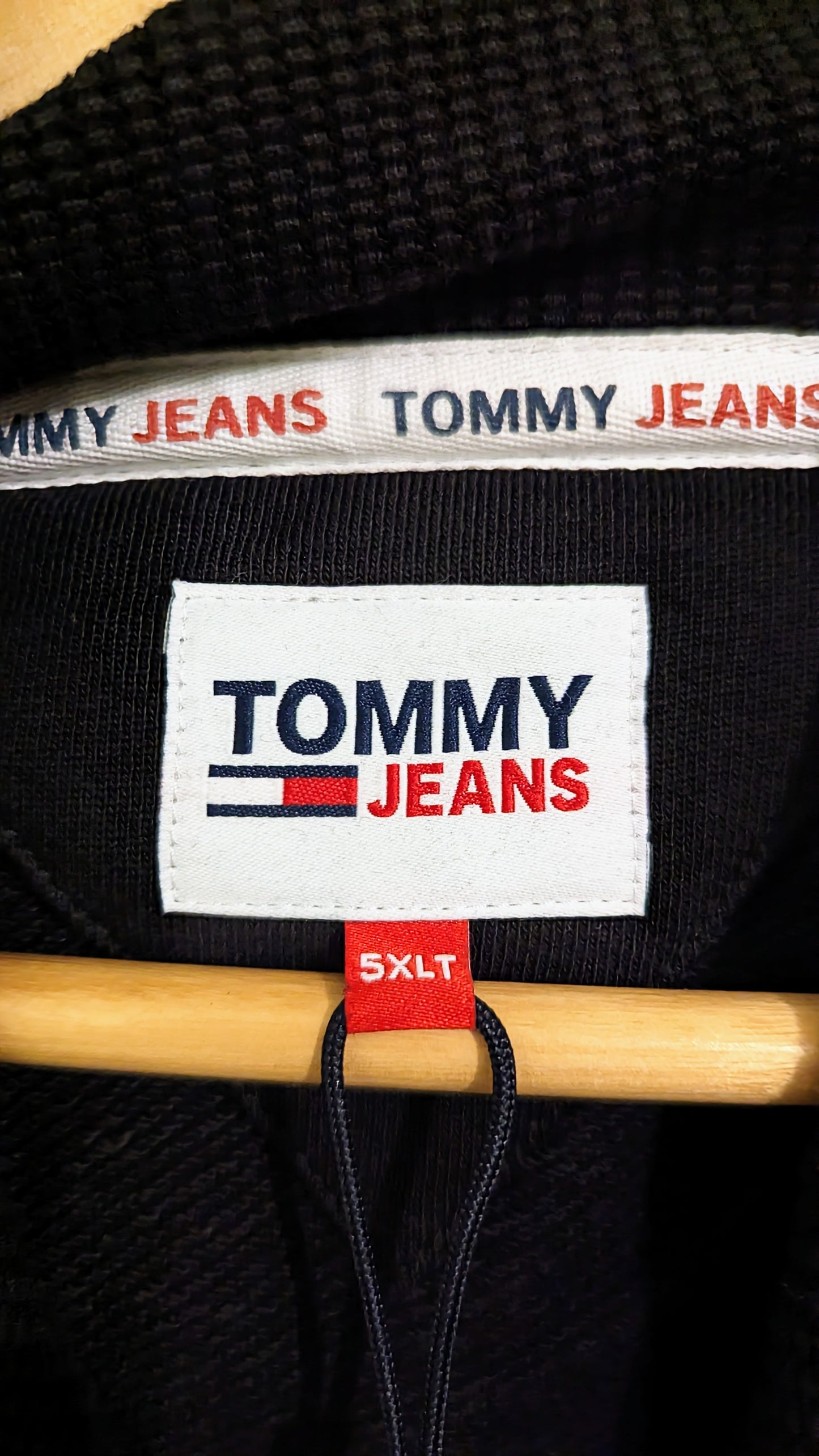 TOMMY JEANS Herren Hoodie Gr. 3XL oder 5XL Plus Size