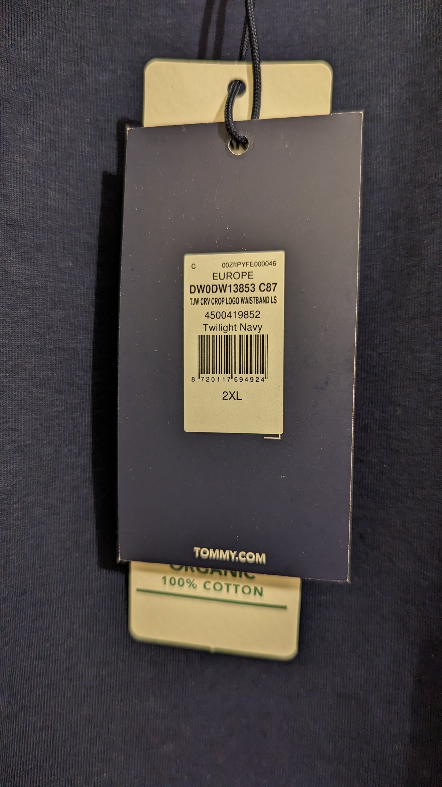 TOMMY JEANS Cropped Damen Langarmshirt Gr. 44/46