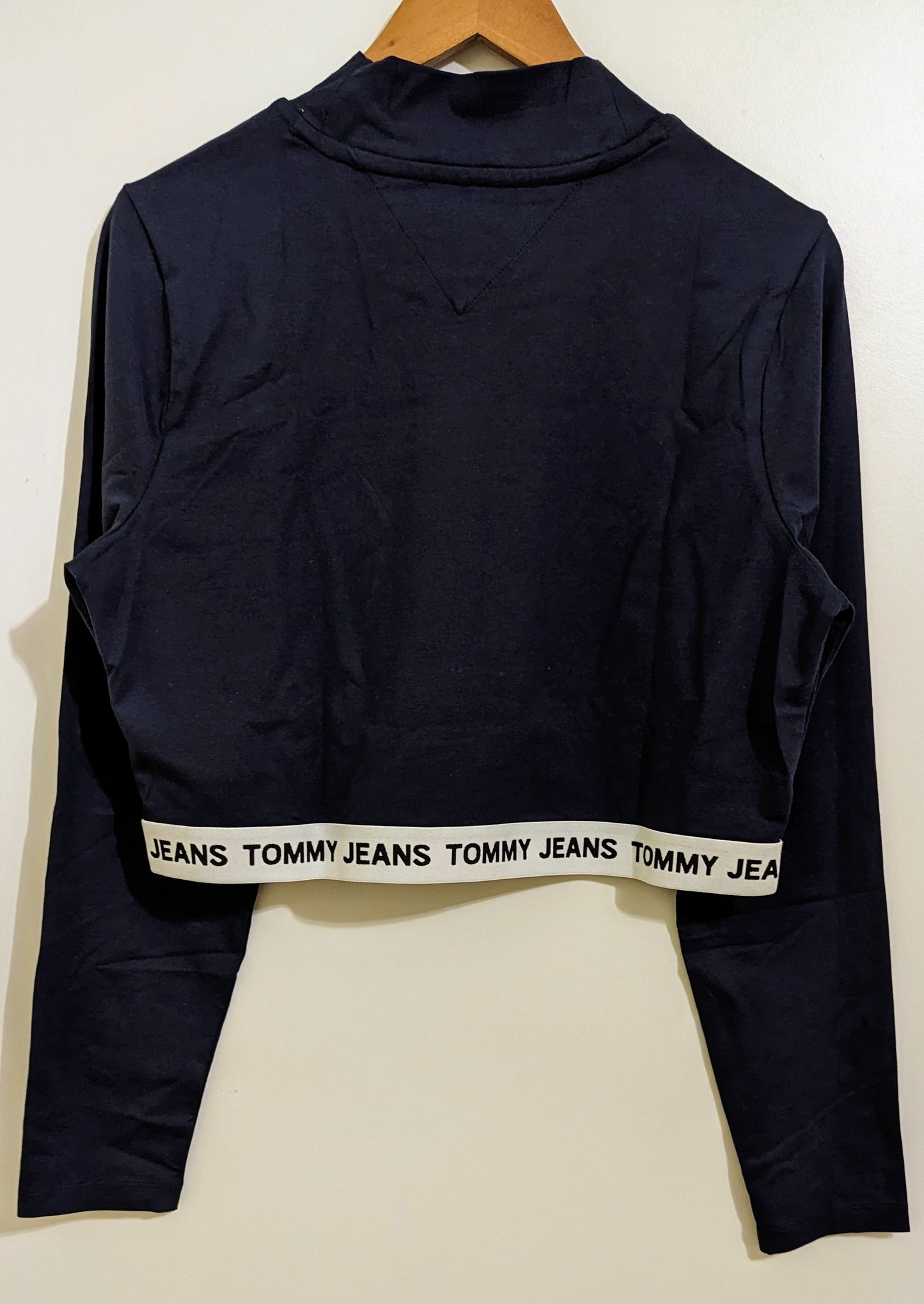TOMMY JEANS Cropped Damen Langarmshirt Gr. 44/46