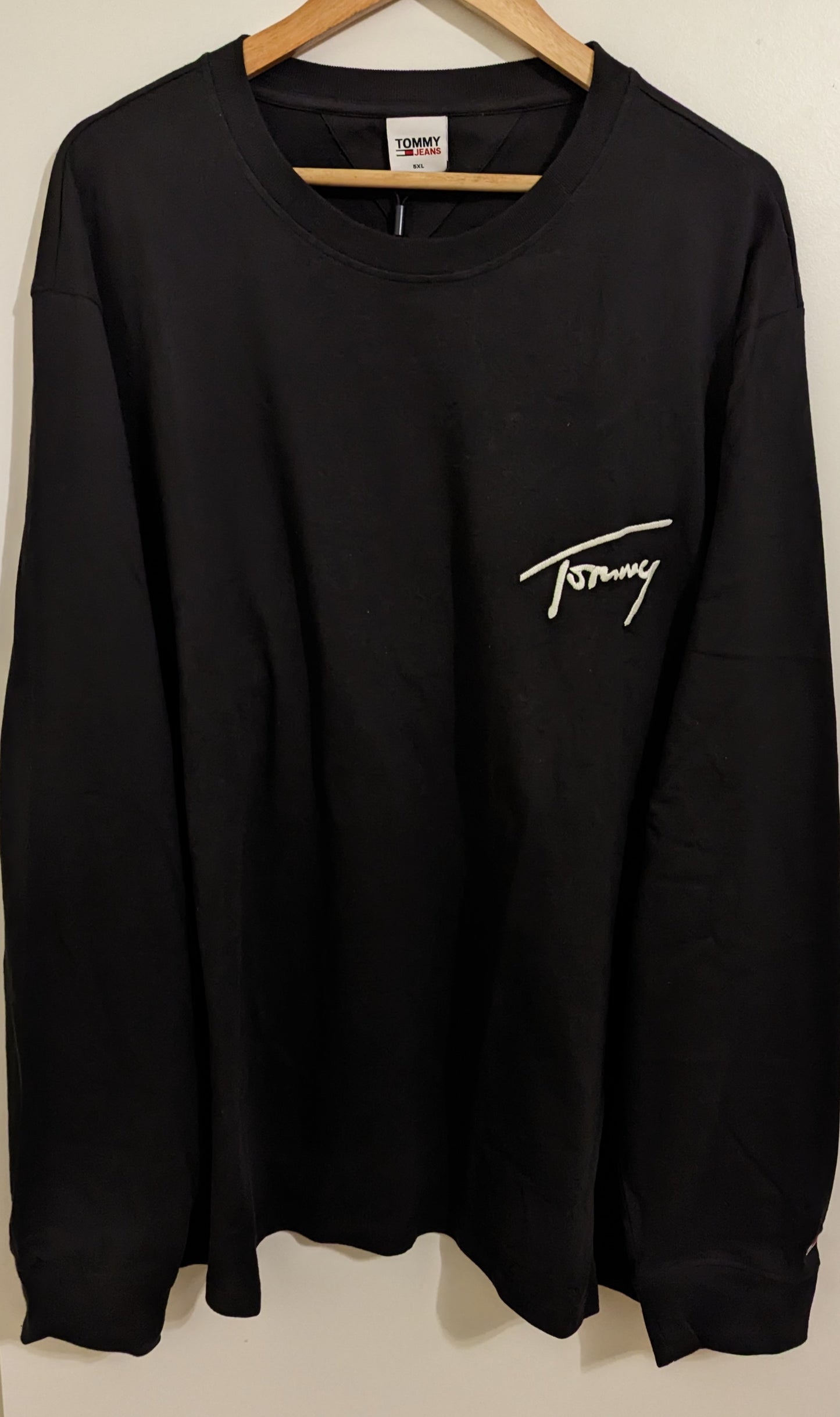 TOMMY JEANS Herren Langarmshirt Gr. 5XL Plus Size