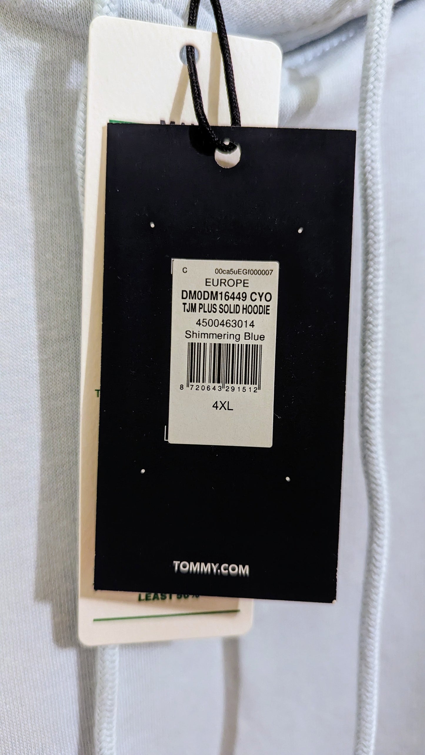 TOMMY JEANS Herren Hoodie Gr. 4XL oder 5XL Plus Size