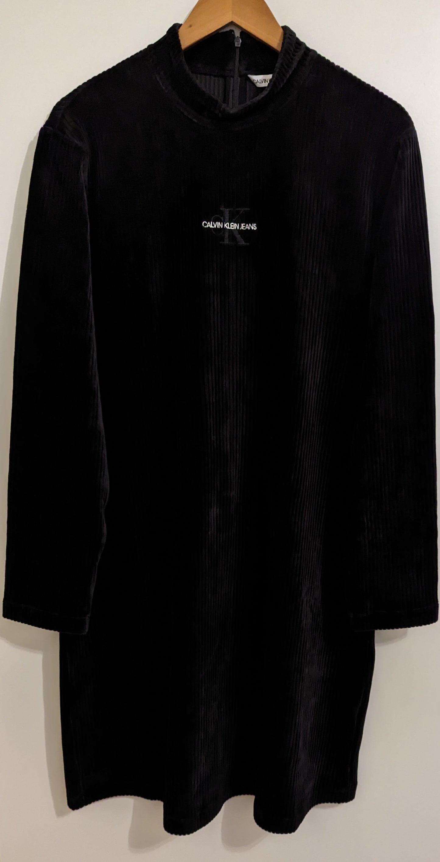 CALVIN KLEIN JEANS Damen Feinrip Kleid Gr.44/46